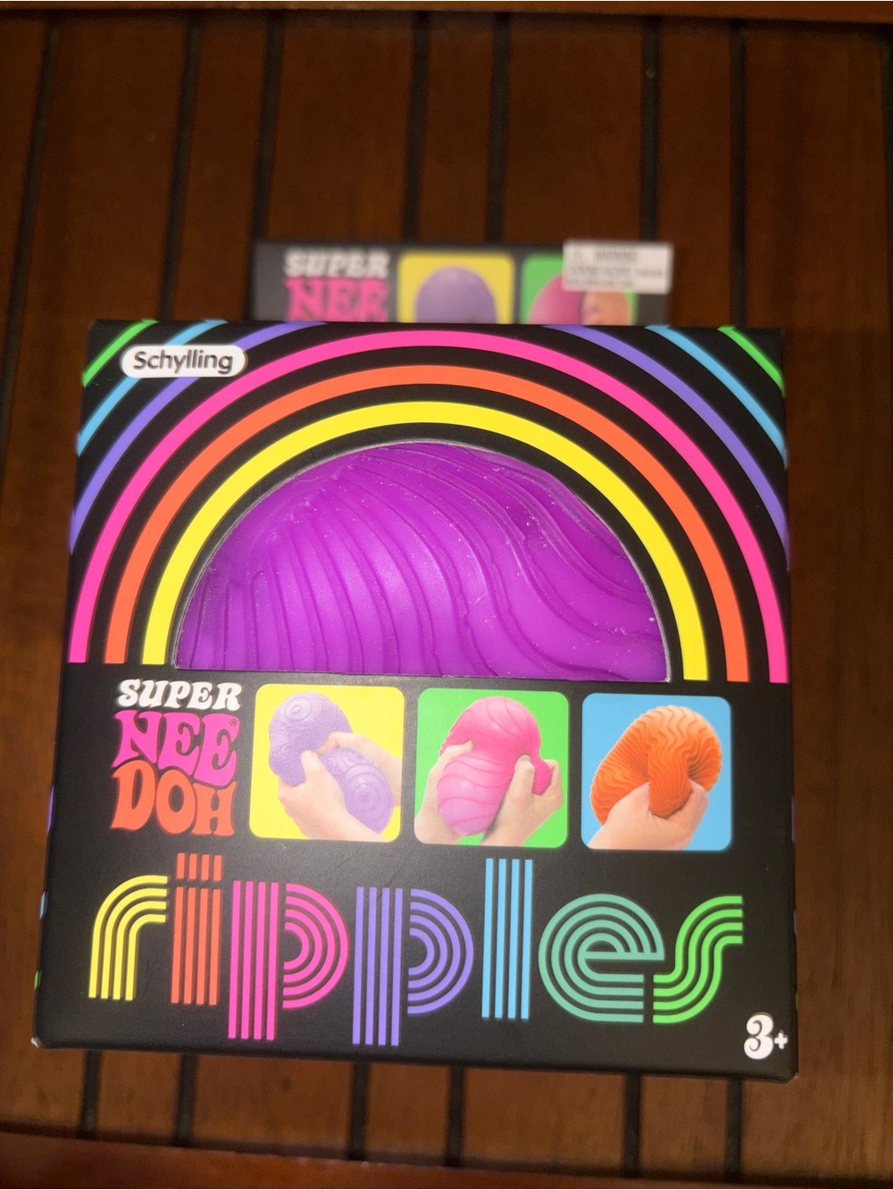 Schylling Super NeeDoh Ripples Sensory Ball - Purple